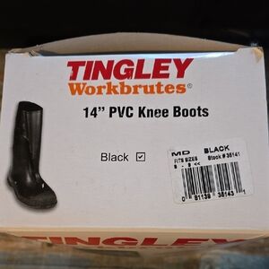 Tingley Black PVC Knee Boots